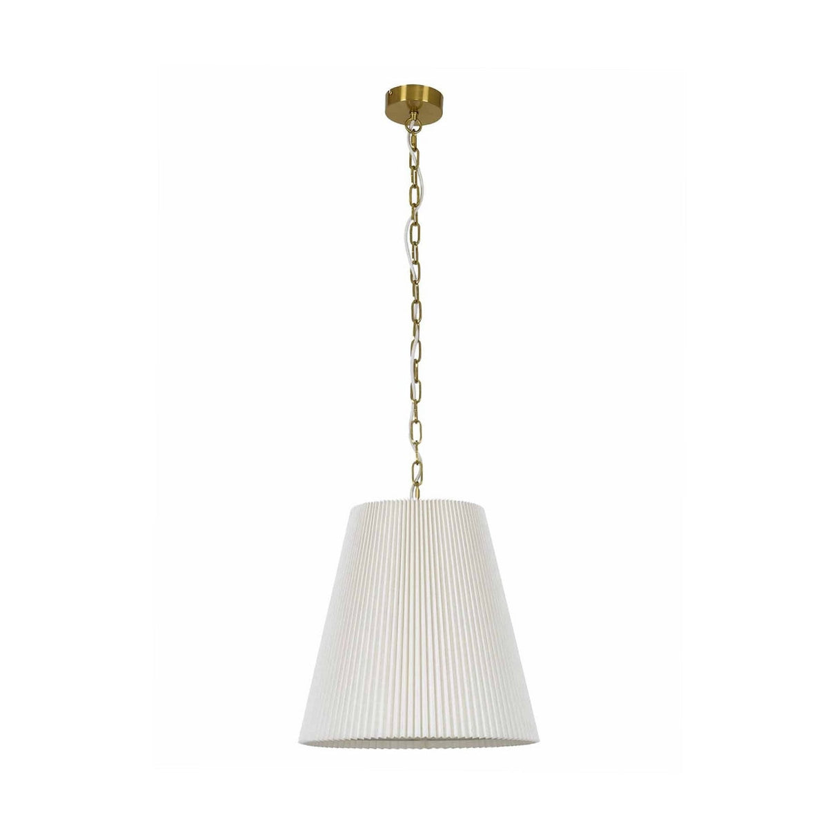Amici pendant light, white, Ø 17.5 in, fabric, E26