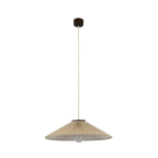 Amore pendant light, beige, Ø 18.1 in, fabric, E26
