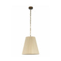 Amici pendant light, beige, Ø 17.5 in, fabric, E26