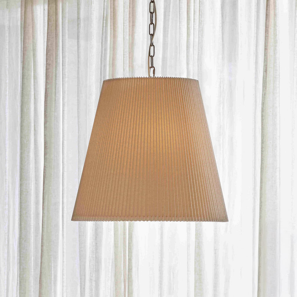 Amici pendant light, white, Ø 23.6 in, fabric, E26