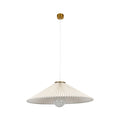 Amore pendant light, beige, Ø 25.6 in, fabric, E26