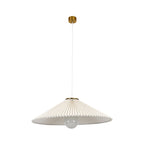 Amore pendant light, beige, Ø 25.6 in, fabric, E26