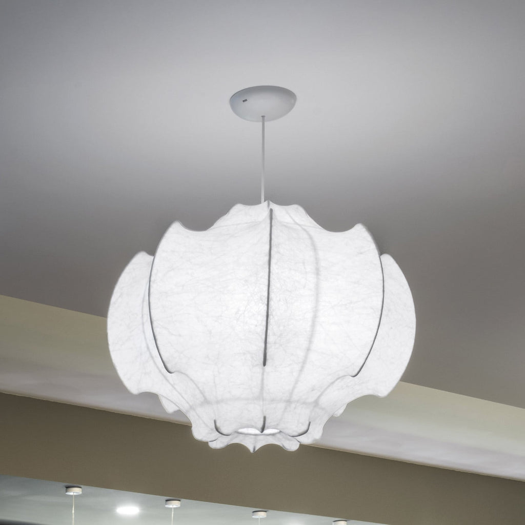 FLOS Viscontea pendant light, white, plastic, Ø 68 cm, E26