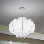 FLOS Viscontea pendant light, white, plastic, Ø 68 cm, E26