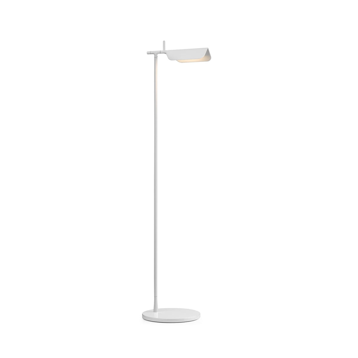 FLOS Tab F LED floor lamp, white, aluminium, 2,700 K