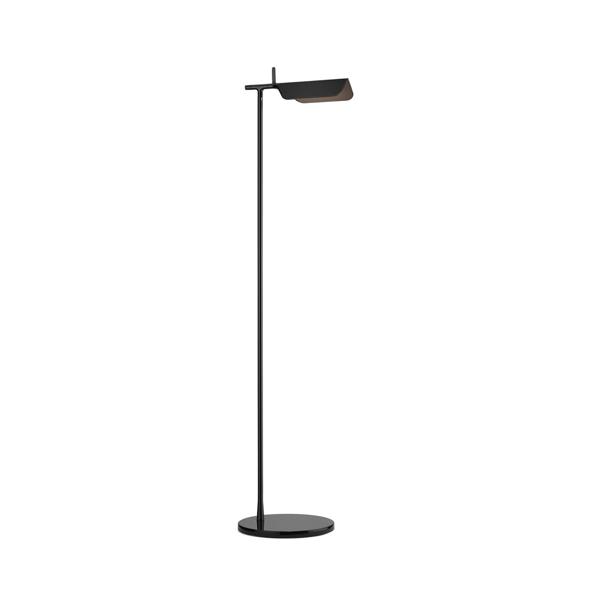 FLOS Tab F LED floor lamp, black, aluminium, 2,700 K
