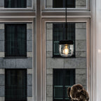 UMAGE Acorn hanging light, black/copper/clear, Ø 5.5, E26 LED