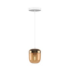 UMAGE Acorn Hanging Light, brass/amber, Ø 5.5 in, E26 LED