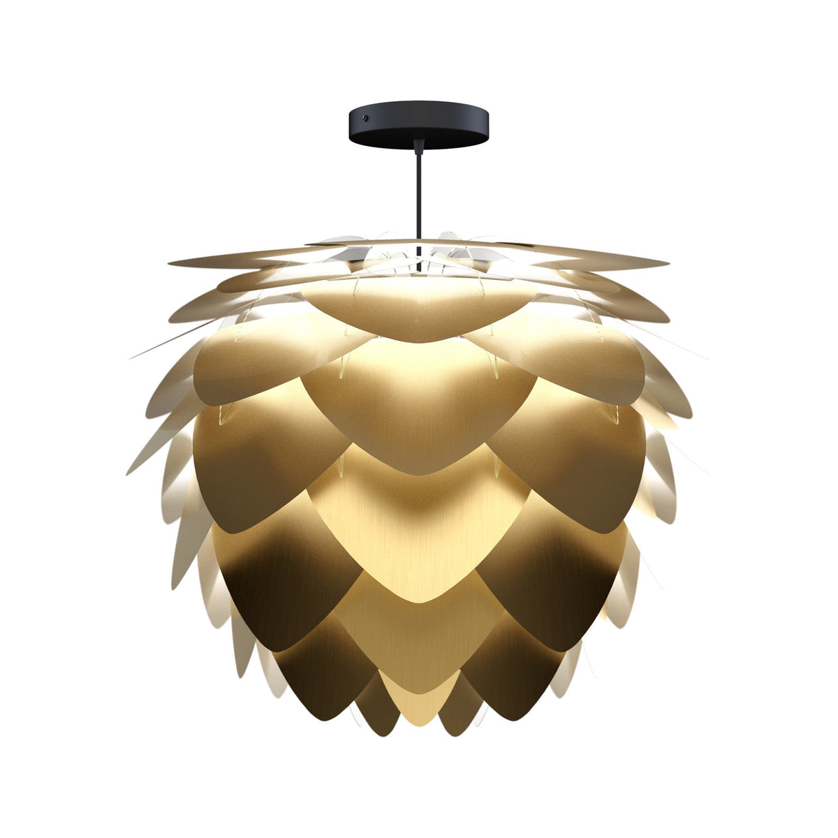 UMAGE Aluvia Medium pendant light, brass-coloured, Ø 23.3 in