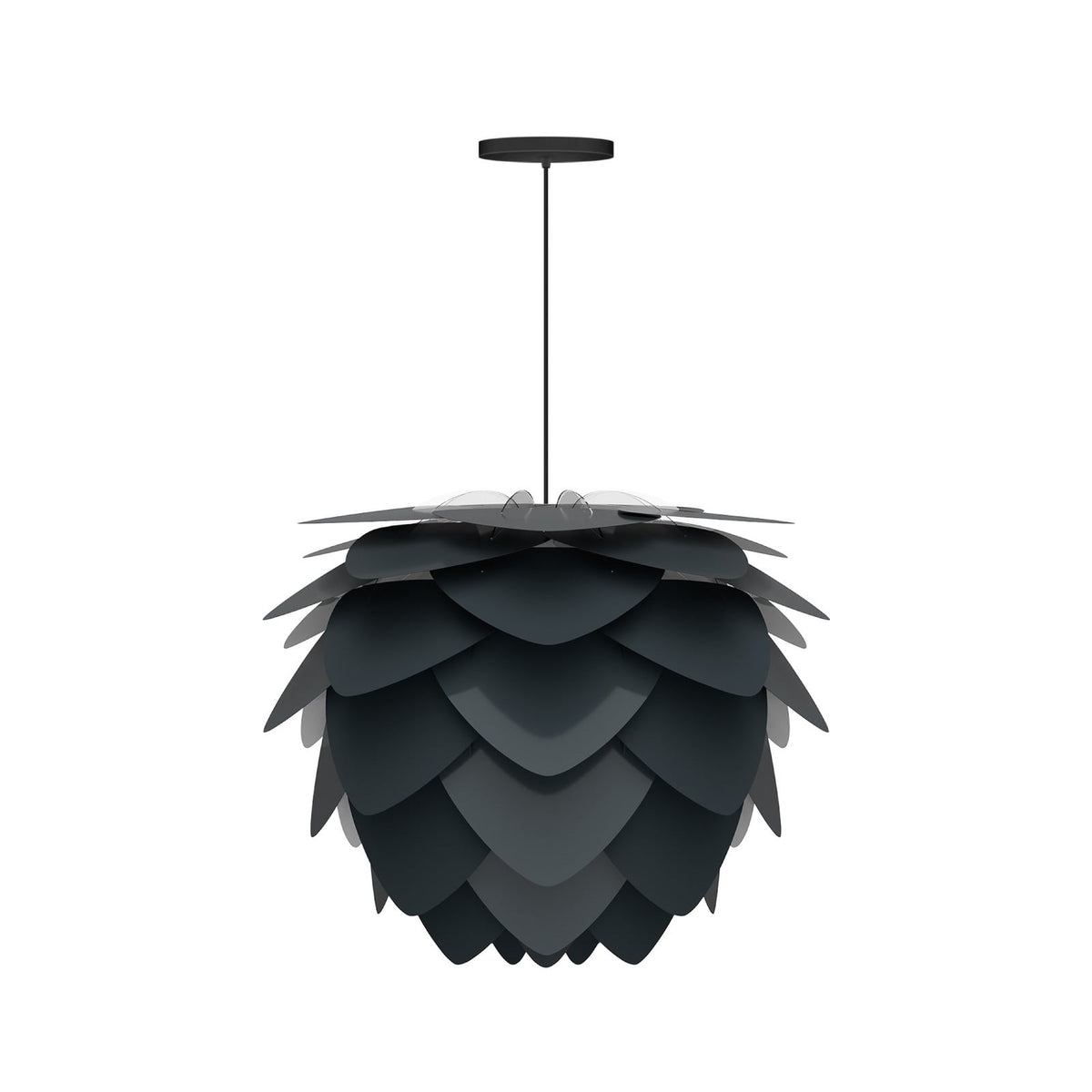UMAGE Aluvia Medium pendant light, anthracite, Ø 23.3 in