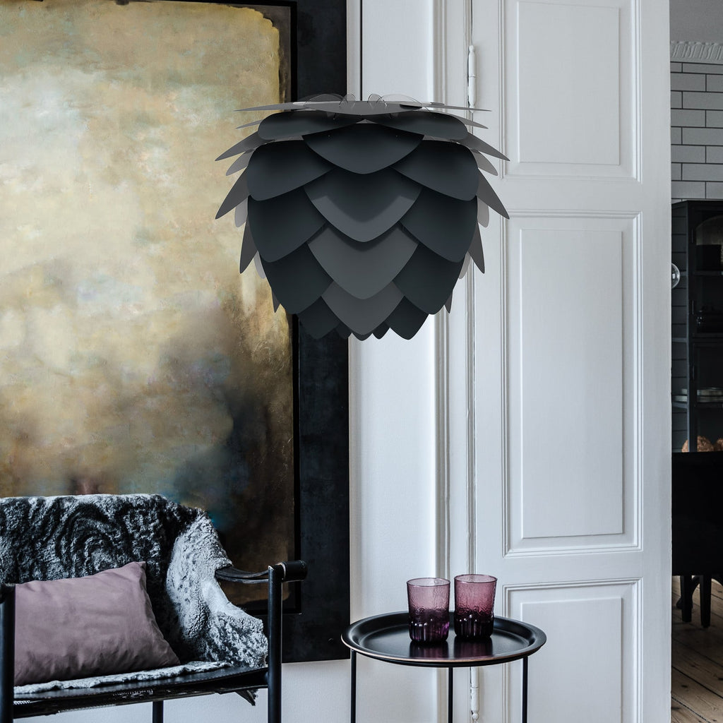 UMAGE Aluvia Medium pendant light, anthracite, Ø 23.3 in