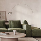 FLOS Arco E26 floor lamp, marble base, stainless steel, aluminium