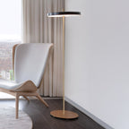 UMAGE Asteria LED floor lamp, anthracite/brass, 59.3 in, dimmable