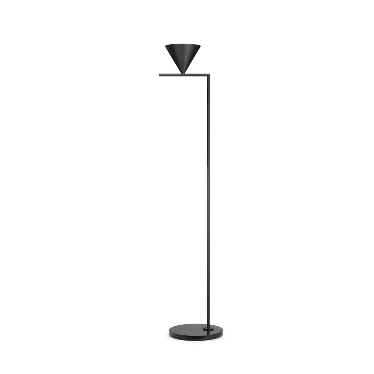 FLOS Captain Flint LED floor lamp, black, steel, 2,700 K