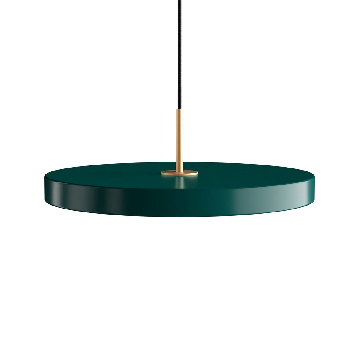 UMAGE Asteria LED pendant light, forest green, Ø 16.9 in