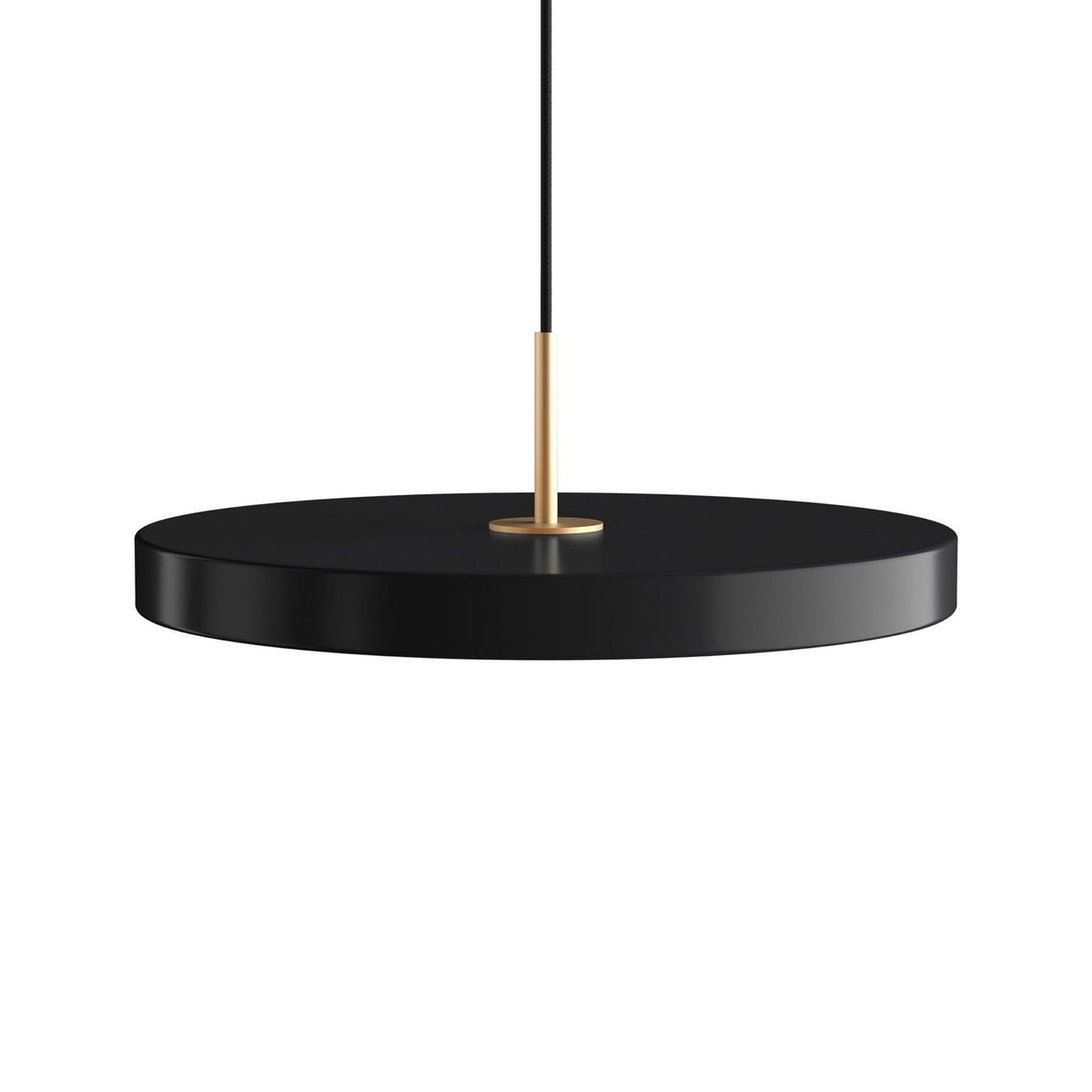 UMAGE Asteria LED pendant light, black, Ø 16.9 in