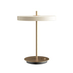 UMAGE Asteria LED table lamp, cream, height 16.3 in, dimmer