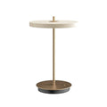 UMAGE Asteria Move Portable Rechargeable Table Lamp, cream, 12-inch, dimmable