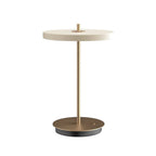 UMAGE Asteria Move Portable Rechargeable Table Lamp, cream, 12-inch, dimmable