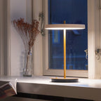 UMAGE Asteria Move Portable Rechargeable Table Lamp, cream, 12-inch, dimmable