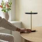 UMAGE Asteria Move Portable Rechargeable Table Lamp, anthracite, 12 in