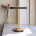 UMAGE Asteria Move Portable Rechargeable Table Lamp, anthracite, 12 in