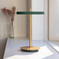 Asteria Move 12" Forest Green LED Rechargeable Table Lamp