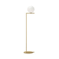 FLOS Ic F1 floor lamp, brass, handblown glass, G9