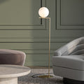Ic F1 Brass Hand-Blown Glass Floor Lamp