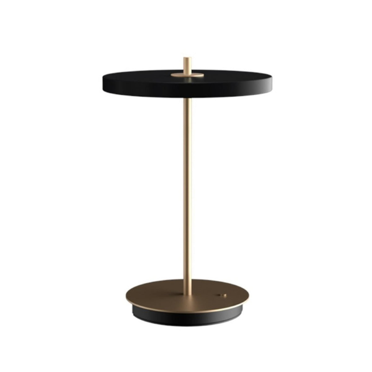 UMAGE Asteria Move Portable Rechargeable Table Lamp, black, 12 in
