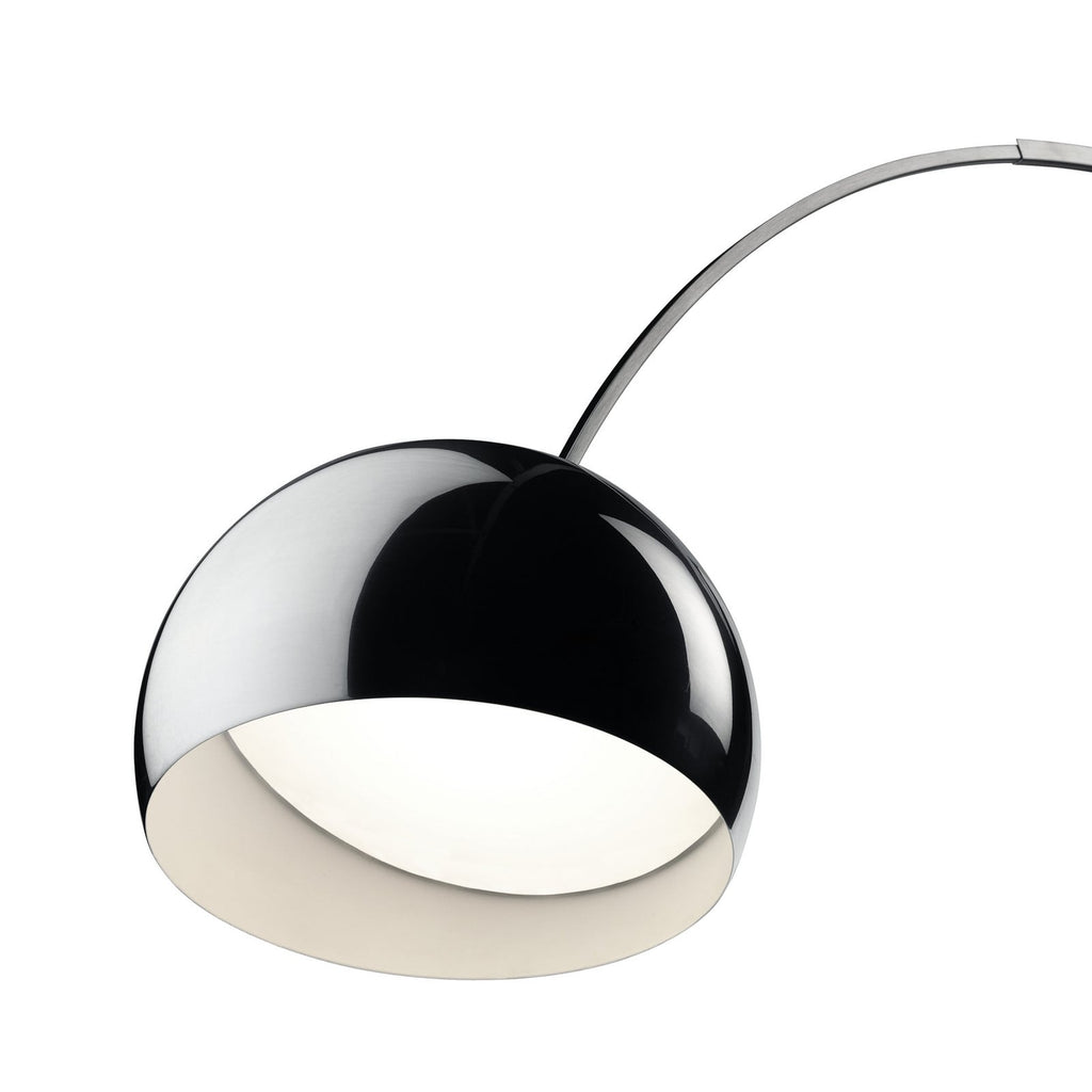 FLOS Arco LED floor lamp, marble base, stainless steel, aluminium, 2,700K