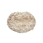 UMAGE Eos Large hanging light, light brown, Ø 25.6 in, feathers