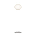 FLOS Glo-Ball F1 floor lamp, silver, steel, glass, E26