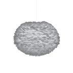 UMAGE Eos Large hanging light, grey, Ø 25.6 in, feathers