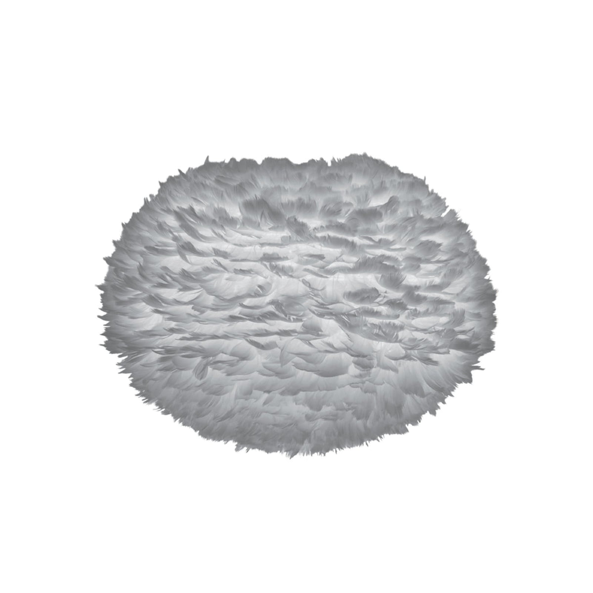 UMAGE Eos Large hanging light, grey, Ø 25.6 in, feathers