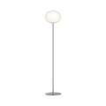 FLOS Glo-Ball F2 floor lamp, silver, steel, glass, E26