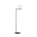 FLOS Ic F2 floor lamp, black, steel, glass, E26