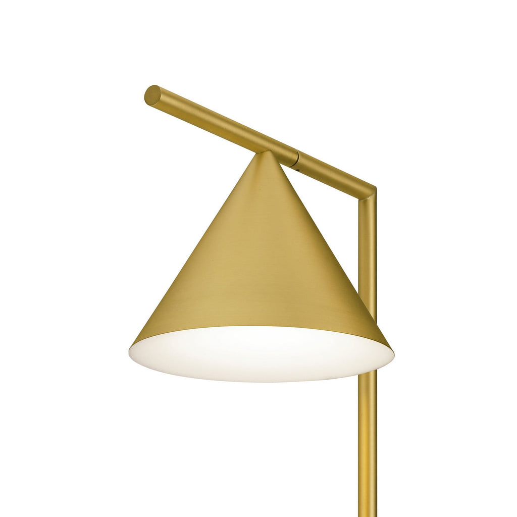 FLOS Captain Flint LED floor lamp, brass, steel, 2,700 K