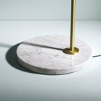 FLOS Captain Flint LED floor lamp, brass, steel, 2,700 K