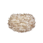 UMAGE Eos Medium Hanging Light, light brown, Ø 17.7 in, feathers