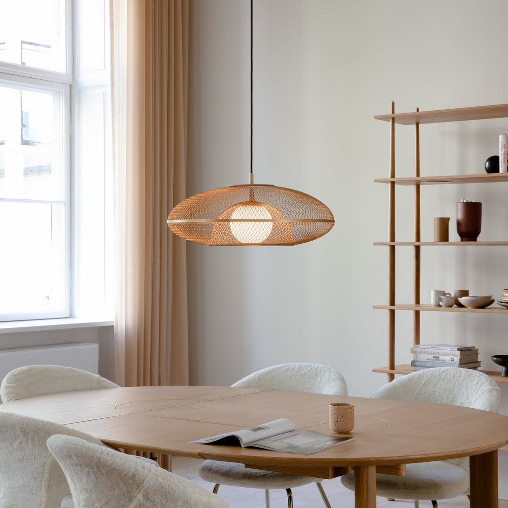 UMAGE Faraday Large hanging light, Ø 24 in, brass-coloured