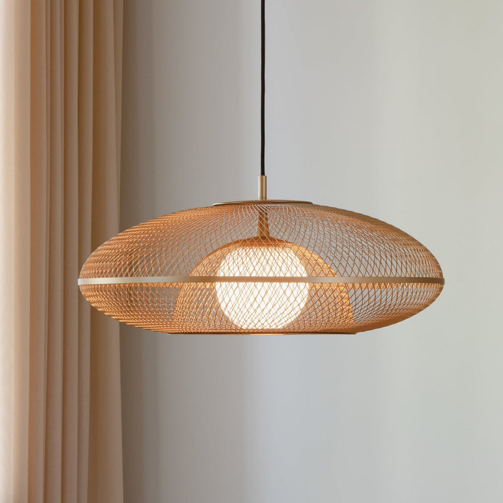 UMAGE Faraday Large hanging light, Ø 24 in, brass-coloured