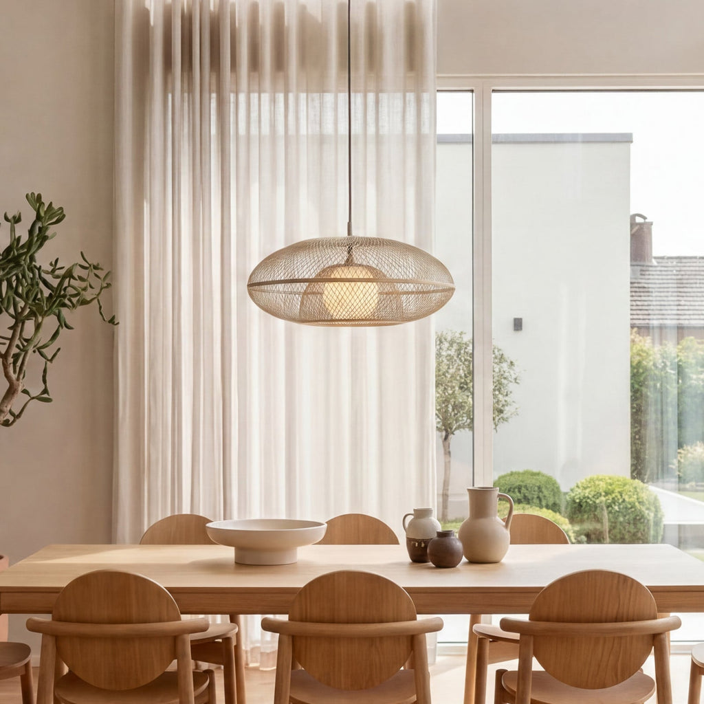 UMAGE Faraday Large hanging light, Ø 24 in, brass-coloured