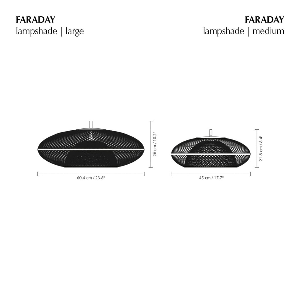 UMAGE Faraday Large hanging light, Ø 24 in, brass-coloured