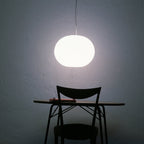 FLOS Glo-Ball S2 pendant light, white, glass, E26, Ø 45 cm