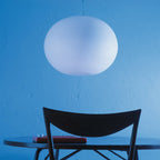 FLOS Glo-Ball S2 pendant light, white, glass, E26, Ø 45 cm