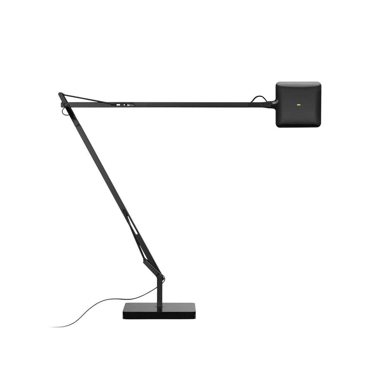 FLOS Kelvin LED table lamp, black, aluminium, 3000 K