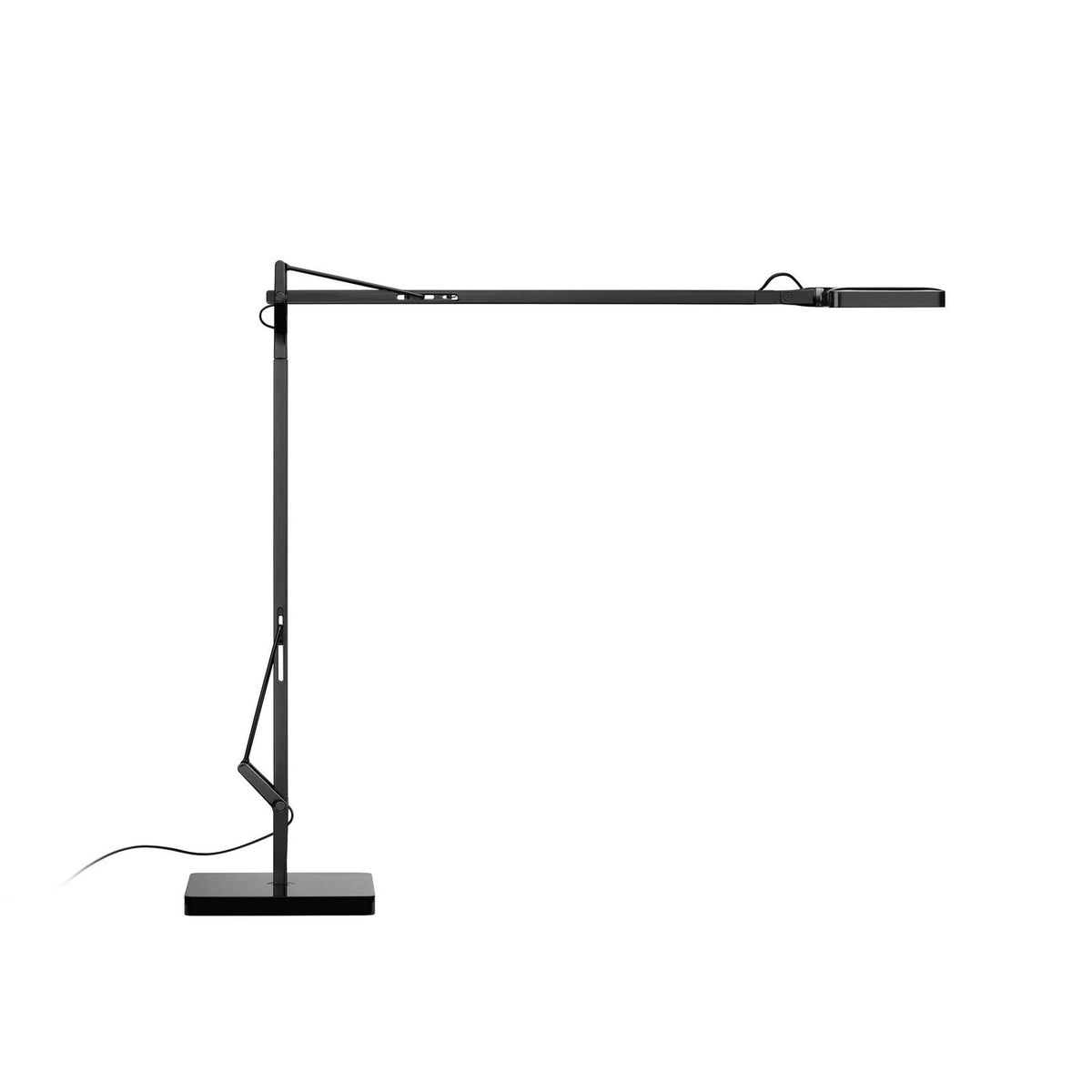 FLOS Kelvin LED table lamp, black, aluminium, 3000 K