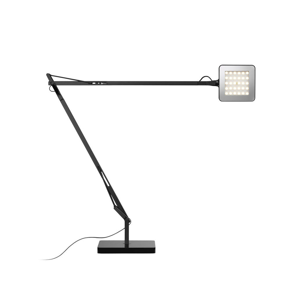 FLOS Kelvin LED table lamp, black, aluminium, 3000 K