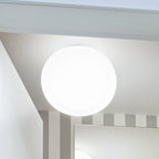 FLOS Glo-Ball C2 ceiling light, white, glass, E26, Ø 45 cm